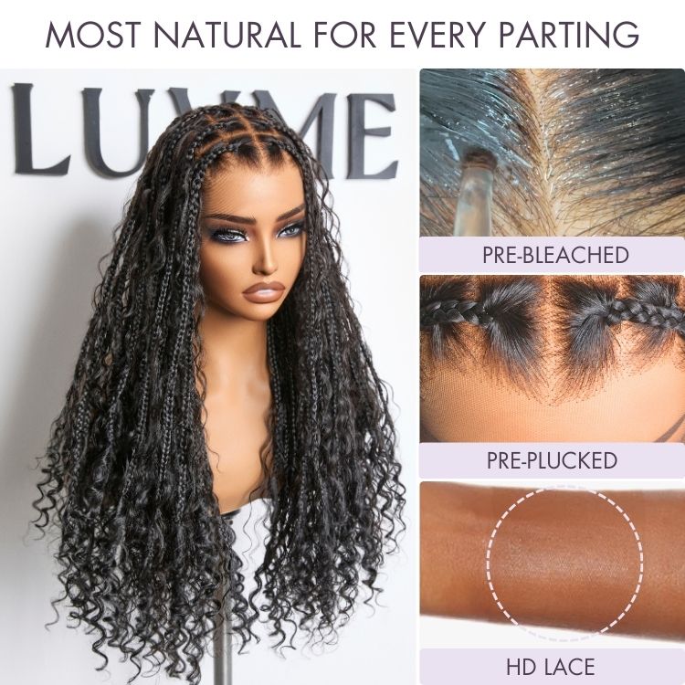 [phindilegwala_official ]'s Special Link Flexi-Fit Invisi Drawstring Cap Full Lace Knotless Boho Curls Braided 26 Inches Long Wig Super Natural Scalp-08