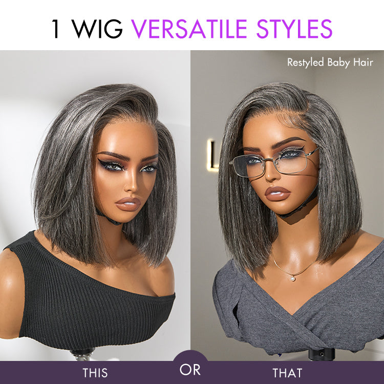 Worth I AiryFit™ Scalp Care Wigs -Salt and Pepper Glueless Minimalist ...