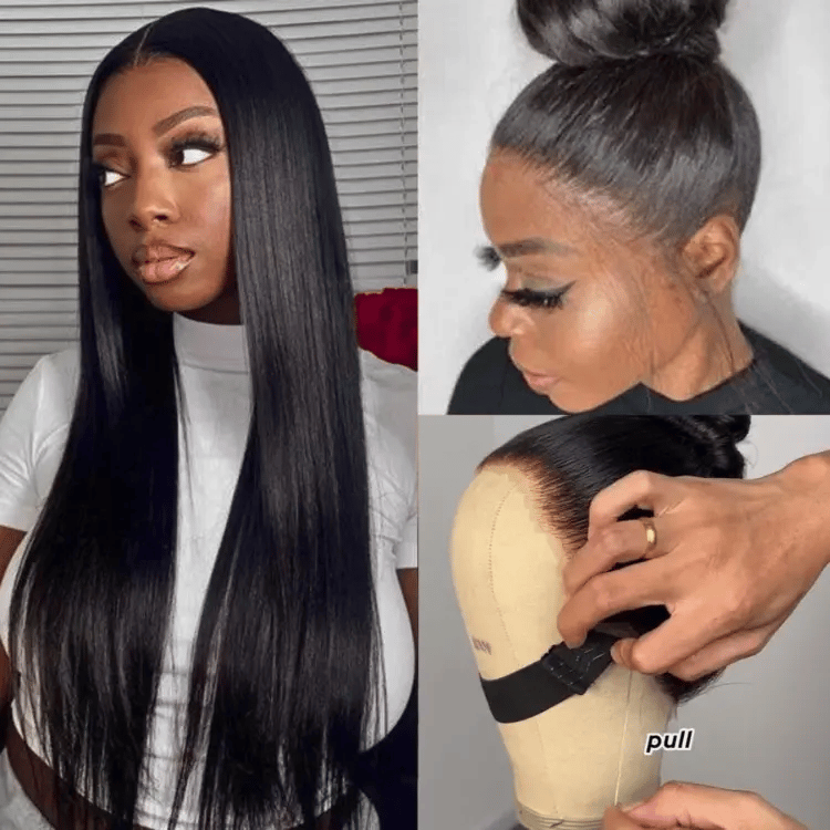PreMax Wigs | Flexi-Fit Invisi Drawstring Cap 360 HD Lace Water Wave / Straight Long Wig Pre-Cut Lace-07