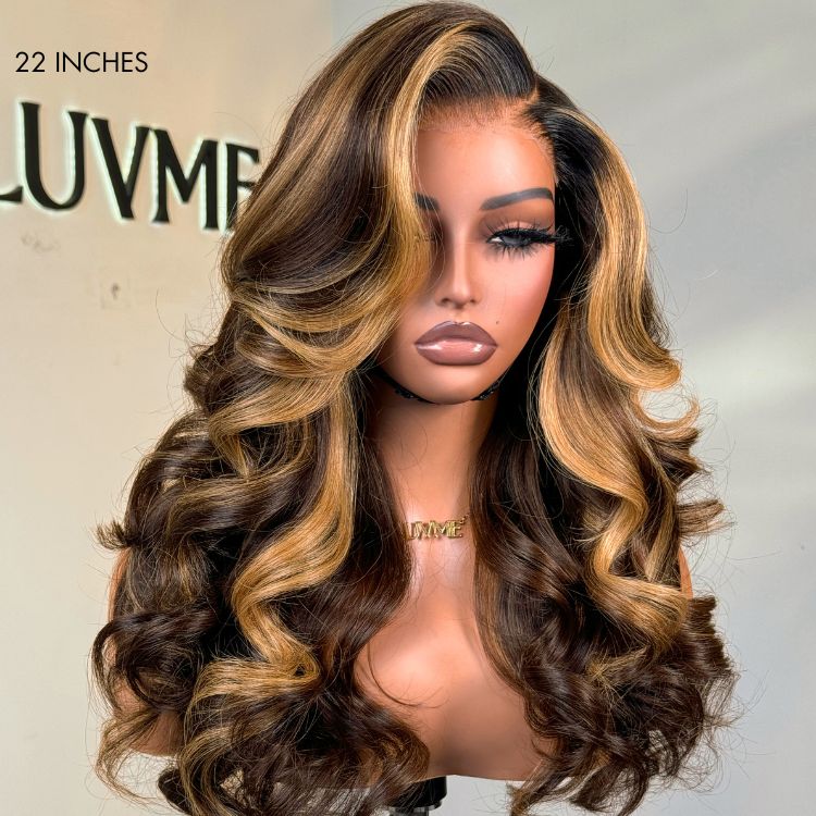 Luvme Hair PartingMax Glueless Wig Blonde Highlight Elegant Body Wave 7x6 Closure HD Lace Human Hair Wig Pre-Cut Lace