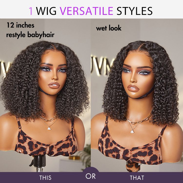 Go Natural Ease | Soft Kinky Curly Glueless 5x5 Closure HD Lace Wig Ready to Go