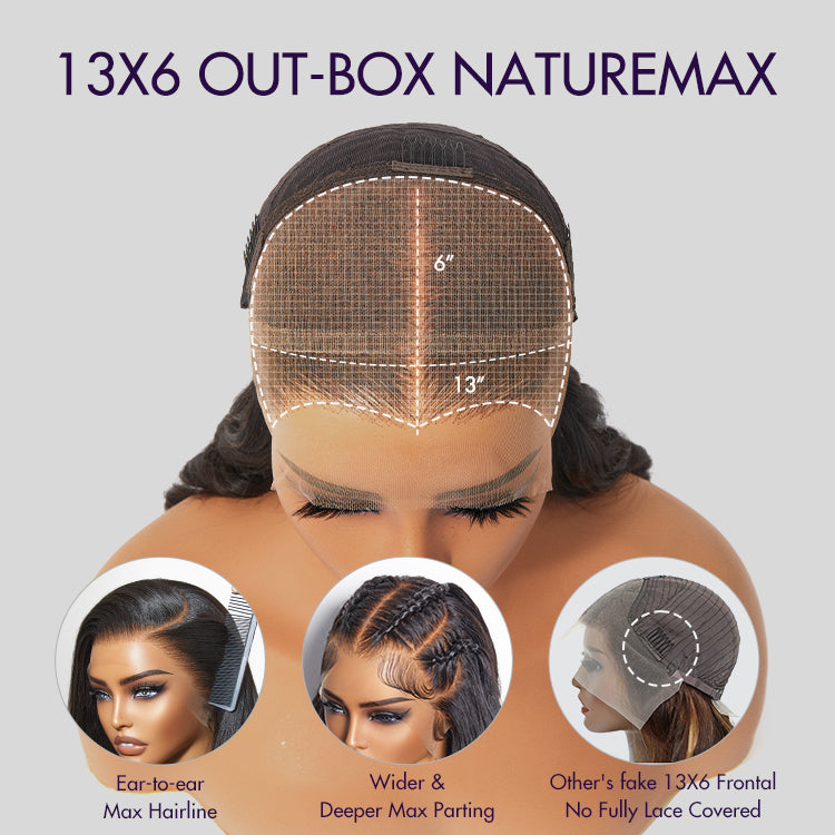 PreMax 2.0 Wigs - Nature Max Loose Body Wave Ear-to-ear Glueless 13x6 Frontal HD Lace C Part Wig-02