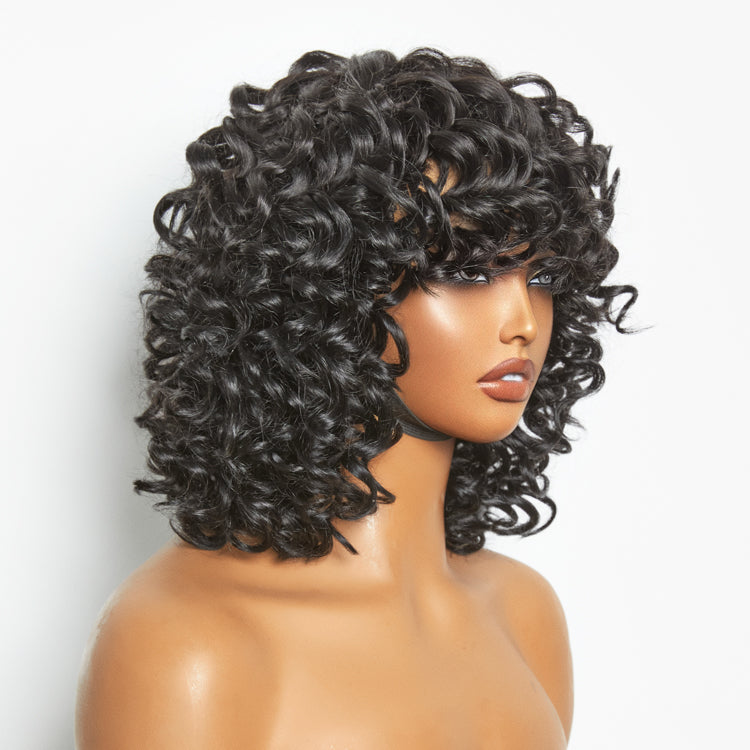 Worth | Water Wave With Bang No Lace 10 inches Wig-02