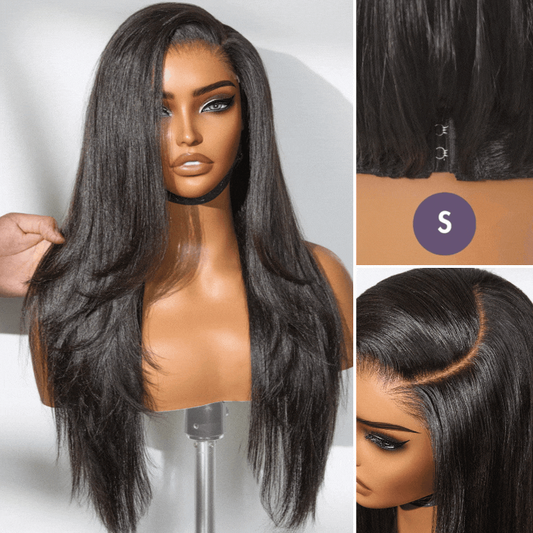 Worth |  All-Day Comfort™ Wig Layered Light Yaki Straight Glueless 7x6 Closure HD Lace Wig Pre-Cut Lace-01