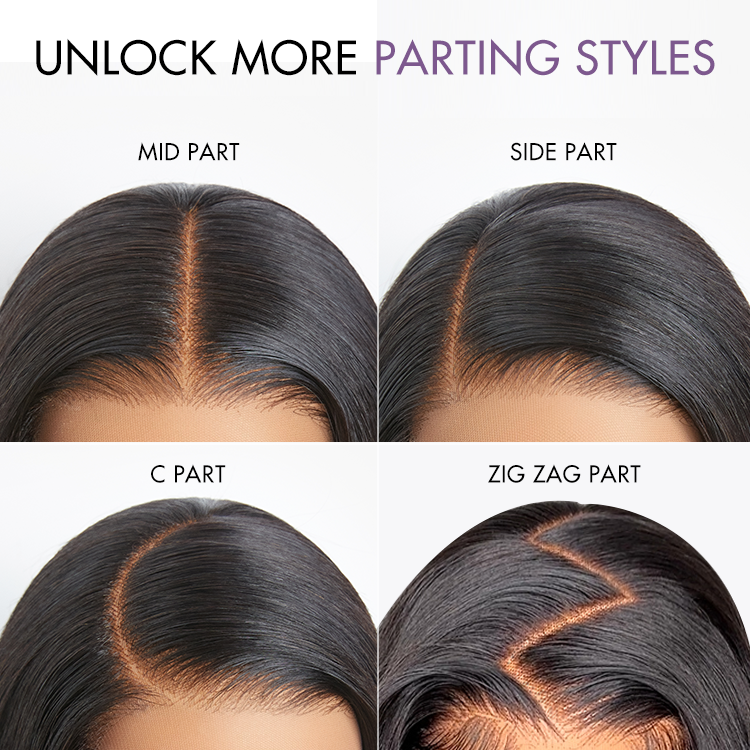 Luvme All-Day Comfort™ Wig 200% Density Bone Straight Glueless 7x6 Closure HD Lace Human Hair Wig Pre-Cut Lace-11