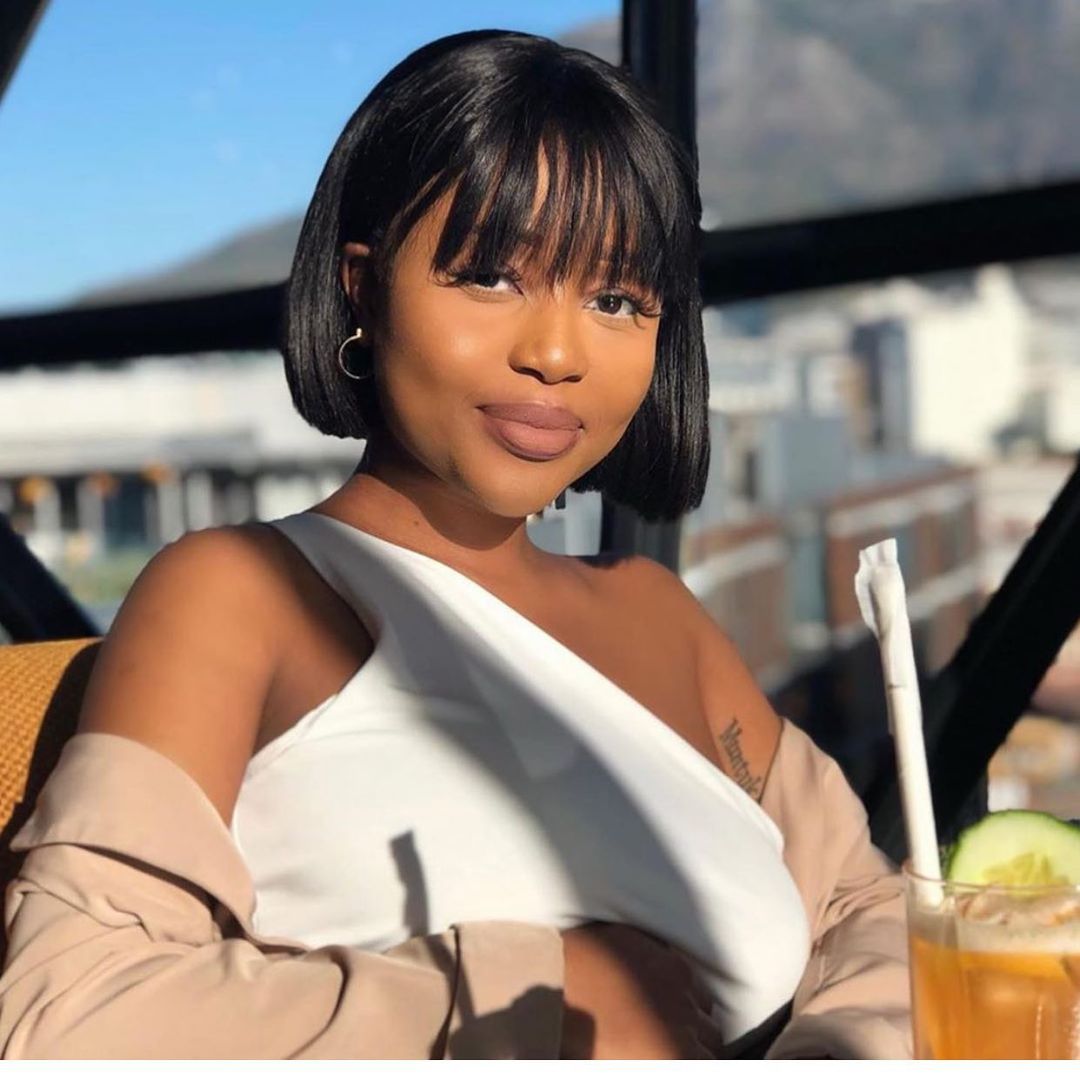 Worth| Natural Black Glueless Short Bob Wig With Bangs-05