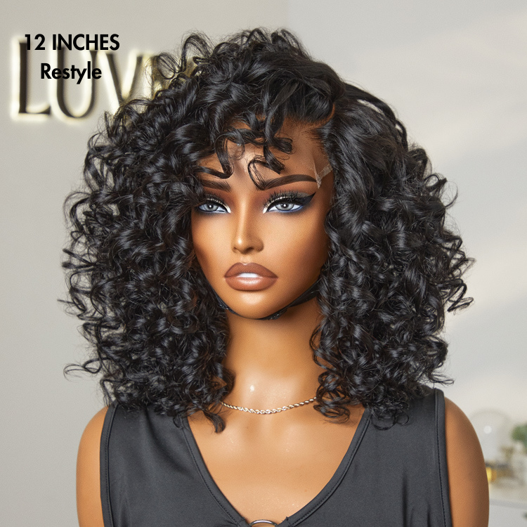 Special ReadytoGo Mature Bouncy Left C Part Loose Wave Glueless Minimalist HD Lace Wig-03