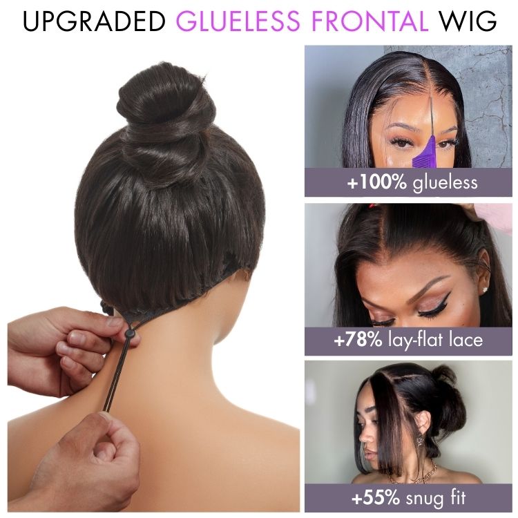 [ange.l_.k]'s Special Link PreMax Wigs - Flexi-Fit Silky Straight Invisi Drawstring Cap & HD Lace & Regular Lace Glueless 13x4 Frontal Lace Human Hair Wig Pre-Cut Lace-04