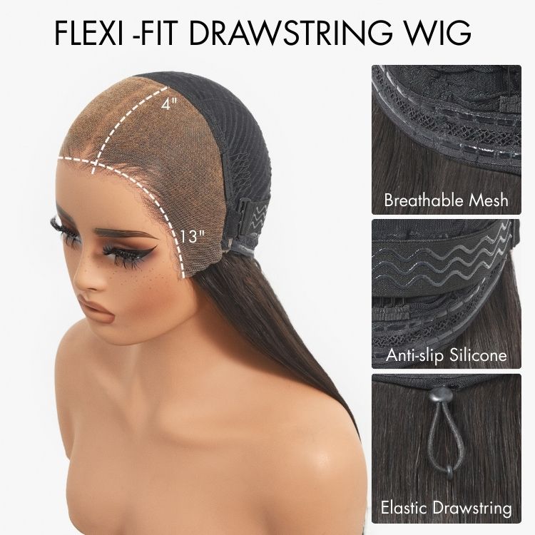 [lisanyongo]'s Special Link PreMax Wigs - Flexi-Fit Silky Straight Invisi Drawstring Cap & HD Lace & Regular Lace Glueless 13x4 Frontal Lace Human Hair Wig Pre-Cut Lace-11