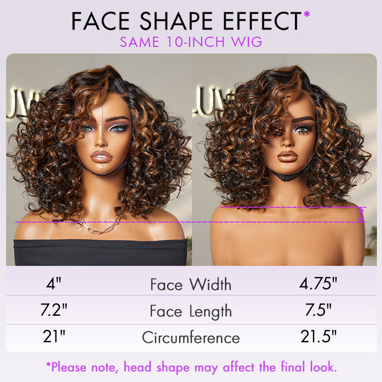 Special ReadytoGo Mature Bouncy Left C Part Loose Wave Glueless Minimalist HD Lace Wig-09