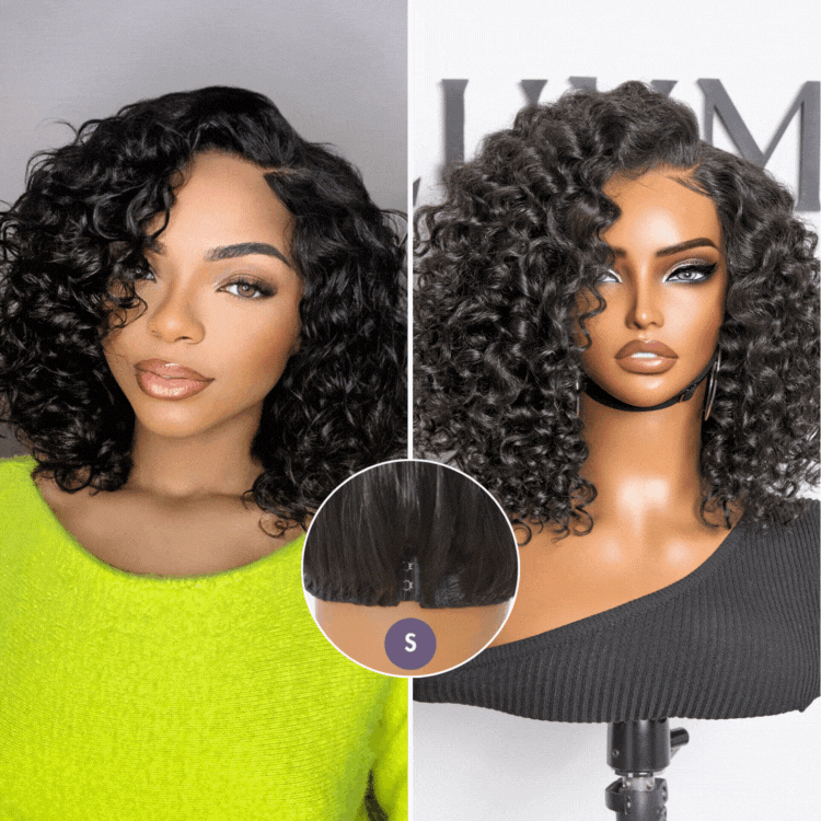 Luvme All-Day Comfort™ Wig Deep Wave Glueless Minimalist HD Lace Human Hair Curly Wig Pre-Cut Lace-01