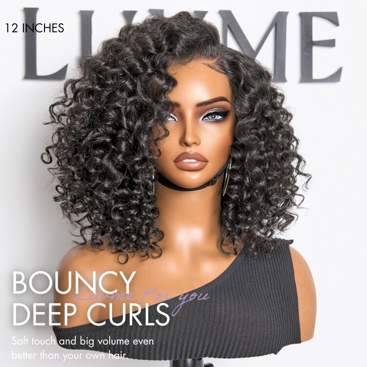 Luvme All-Day Comfort™ Wig Deep Wave Glueless Minimalist HD Lace Human Hair Curly Wig Pre-Cut Lace-05