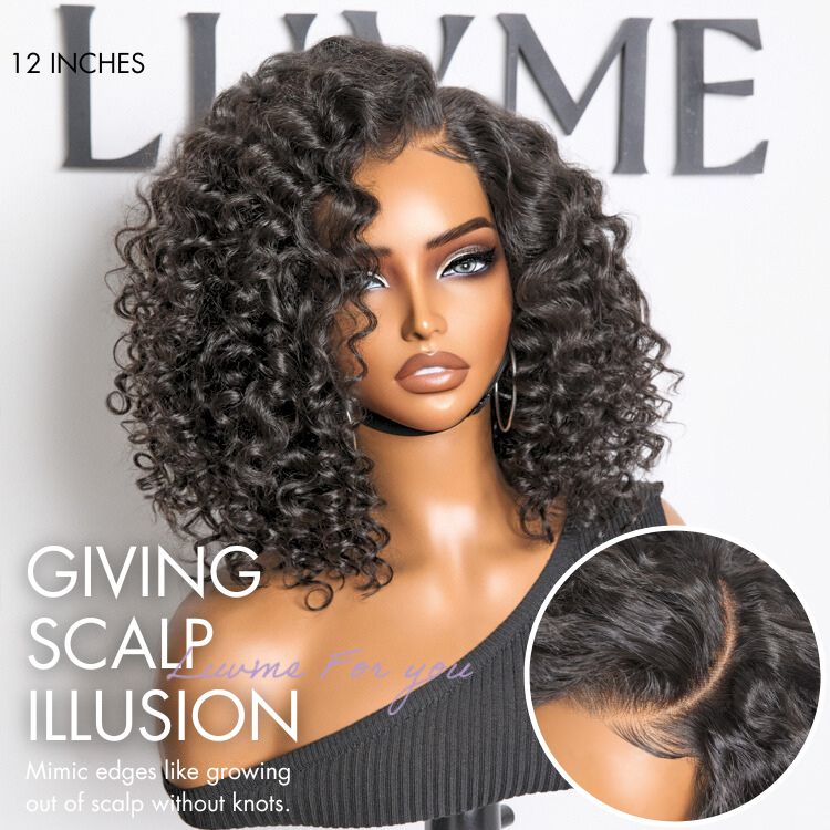 Luvme All-Day Comfort™ Wig Deep Wave Glueless Minimalist HD Lace Human Hair Curly Wig Pre-Cut Lace-06