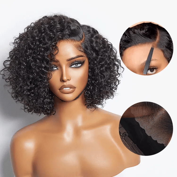 ReadytoGo Trendy Short Cut Curly Glueless HD Lace Wig-01