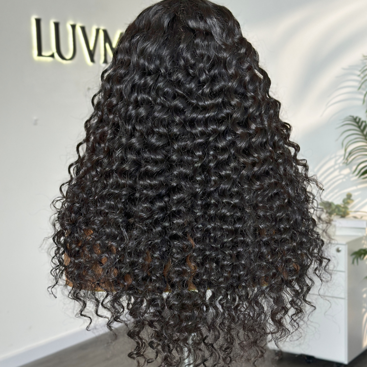 PreMax - ReadytoGo Super Natural Hairline Deep Wave Glueless 4x4 Closure Lace Wig Middle Part-16