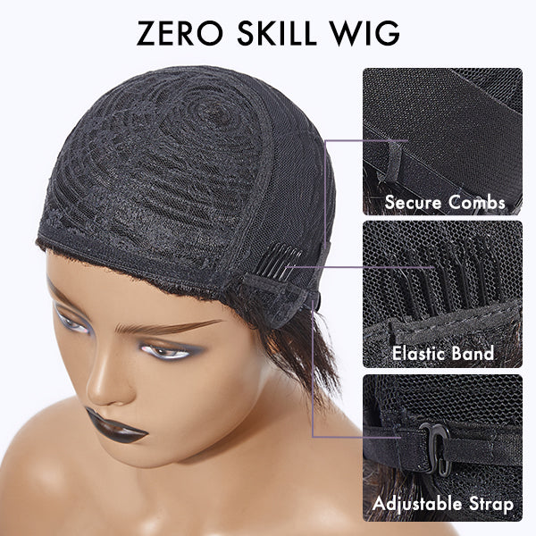2 For 1 | 360 Frontal Lace Silky Straight Free Part Wig+Deep Wave With Bangs No Lace Free Part Wig-02