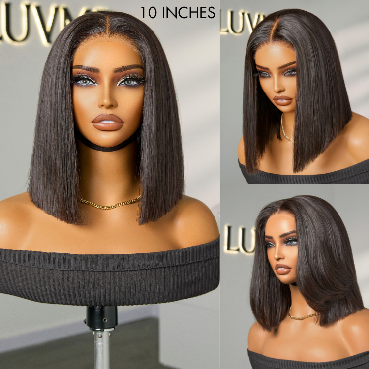 ReadytoGo Double Drawn Silky Straight Glueless 4x4 Closure Lace Wig Middle Part-26