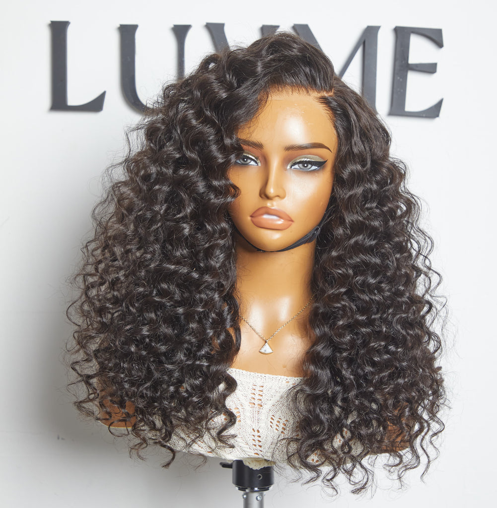 Outlet | Water Wave 4x4 Closure Lace Side Part Wigs-03