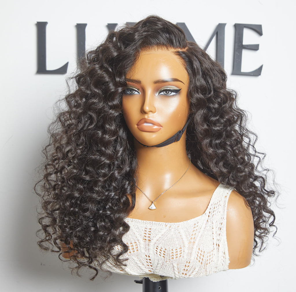 Outlet | Water Wave 4x4 Closure Lace Side Part Wigs-02