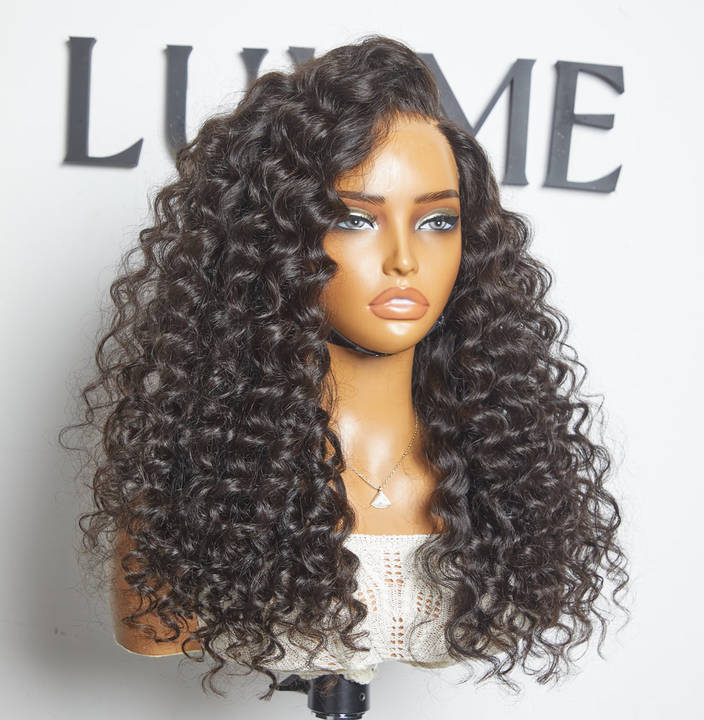 Outlet | Water Wave 4x4 Closure Lace Side Part Wigs-01