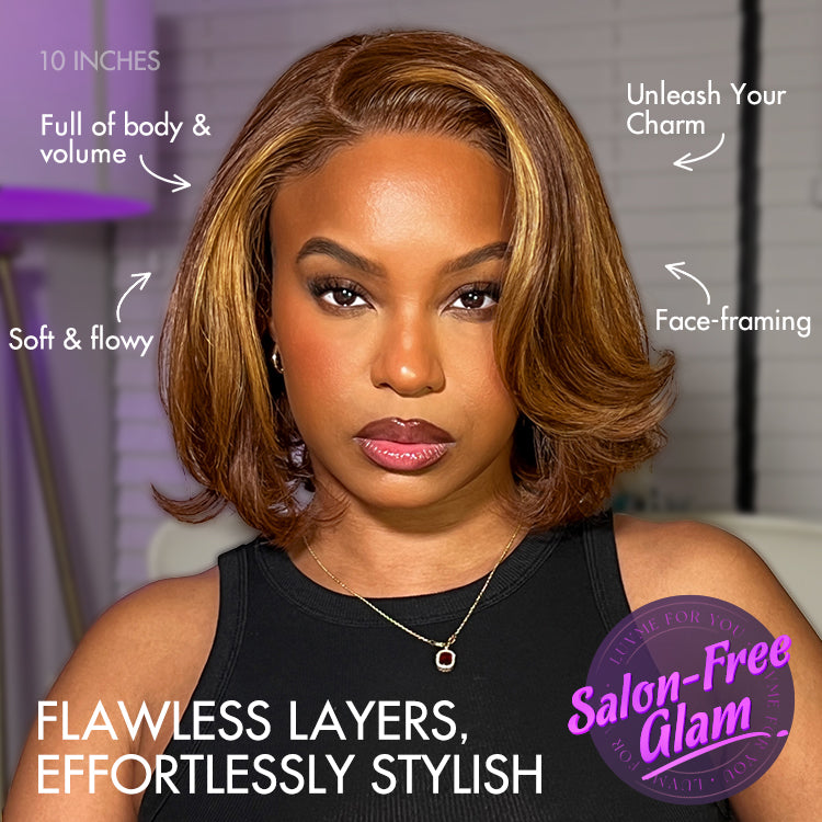 Worth | Toffee Brown Mix Blonde Layered Cut Glueless Bob Wig-03