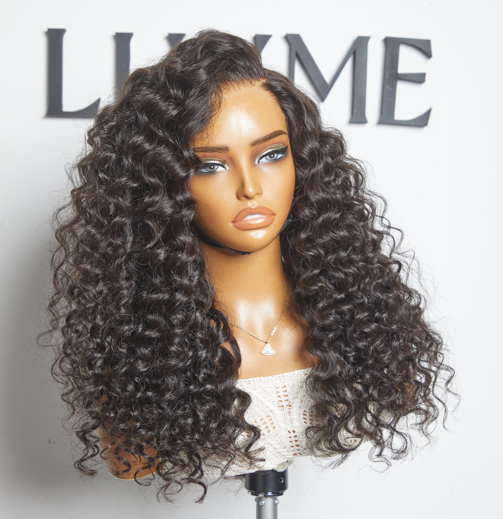 Worth |  Water Wave 4*4 Side Part Lace Wigs100% Human Hair Long Wig-05