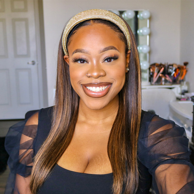 OUTLET | Colorful Headband Straight Wigs-01