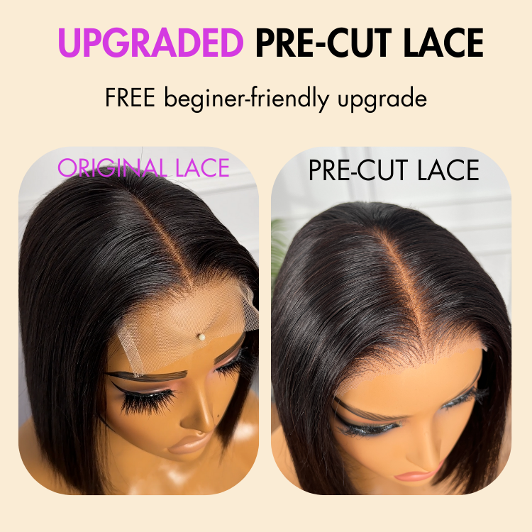 Super Soft Silky Straight Glueless 4x4 Closure Lace Wig Middle Part-05