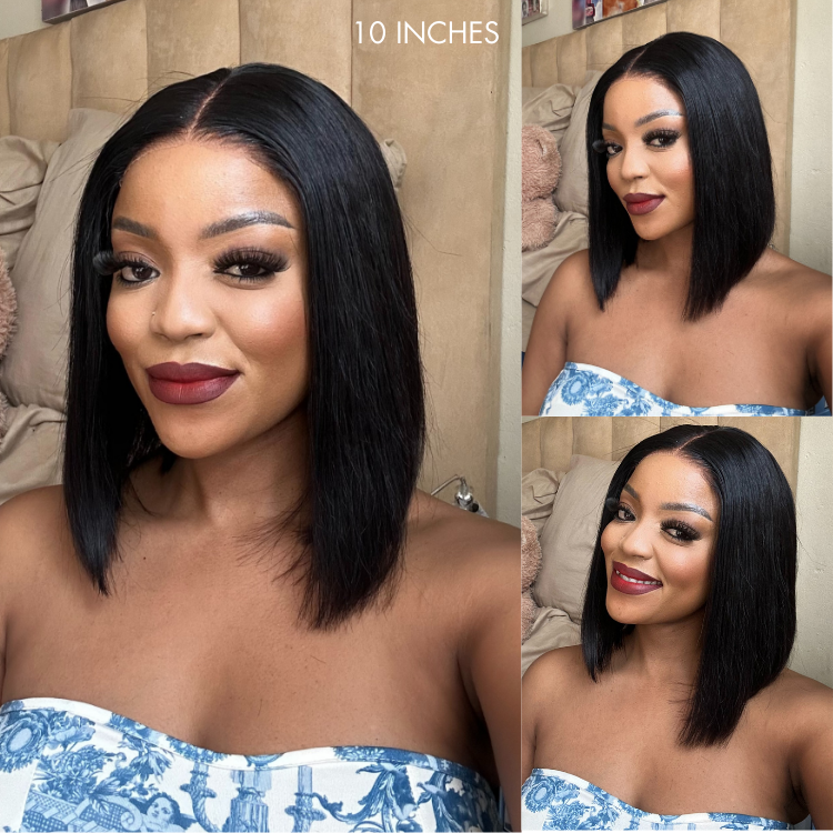Budget-friendly ReadytoGo Silky Straight Glueless 4x4 Closure Lace Wig Middle Part-06