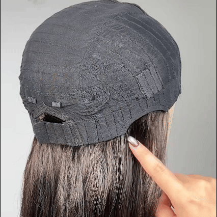 Budget-friendly ReadytoGo Silky Straight Glueless 4x4 Closure Lace Wig Middle Part-10