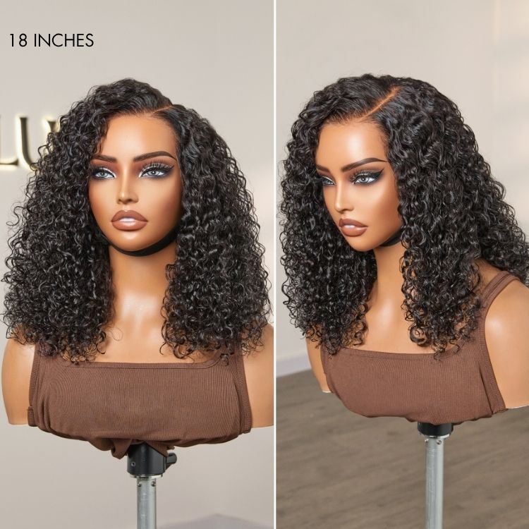 180% Density Face-Framing Trendy Curly Wig Glueless Ear-to-ear Wide T Lace Front Wig Human Hair Pre-Cut Lace-08