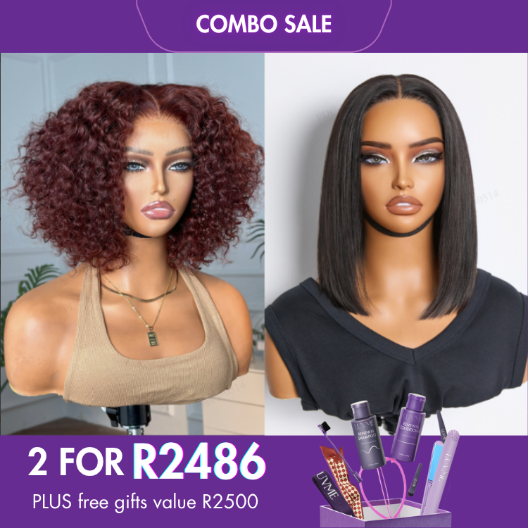 2 For 1 | Dark Reddish Brown Water Wave Glueless 5x5 Closure Wig+Silky Straight Glueless 4x4 Closure Lace Wig Middle Part-05