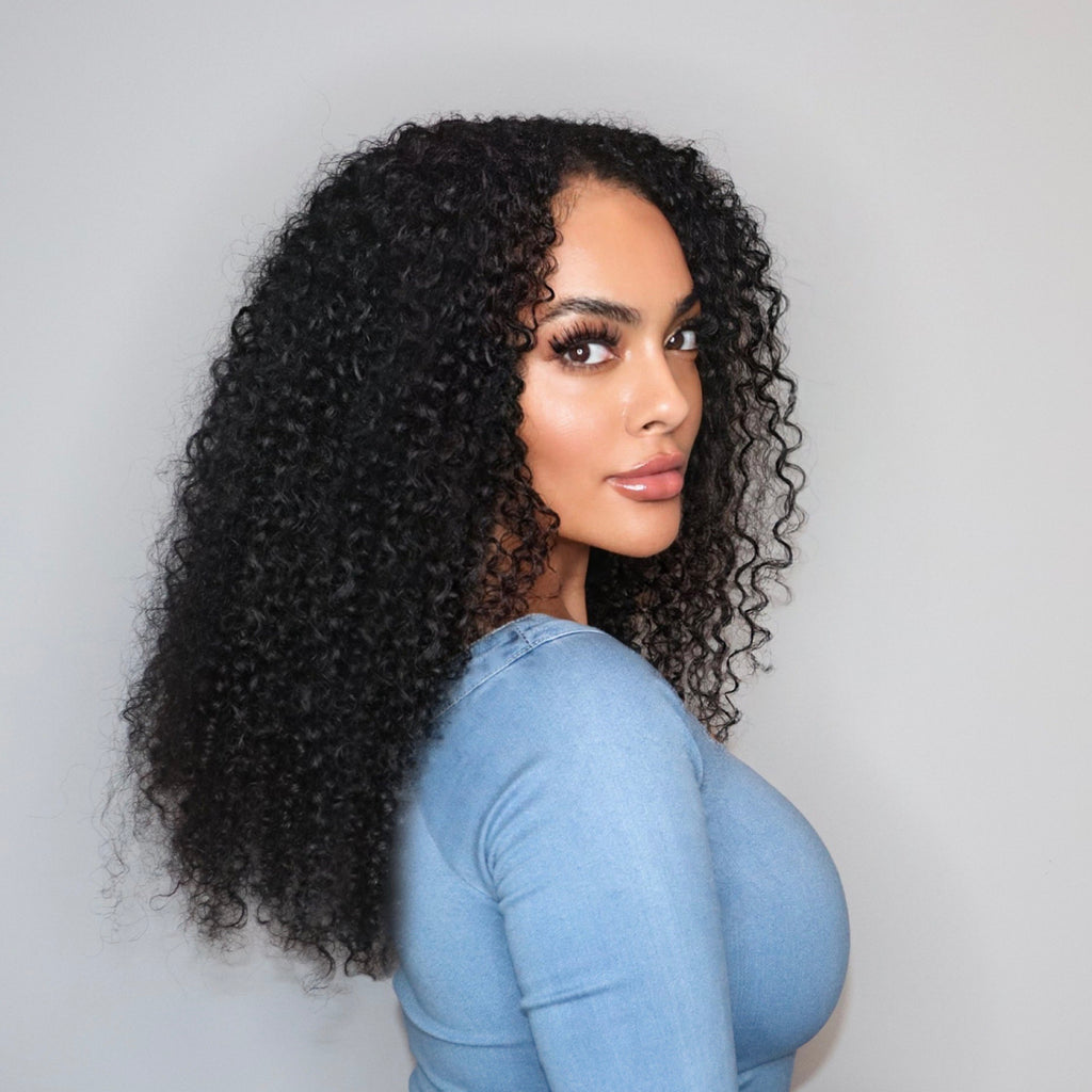 Outlet | Soft Kinky Curly Glueless 5x5 Lace Wig Ready to Go-01