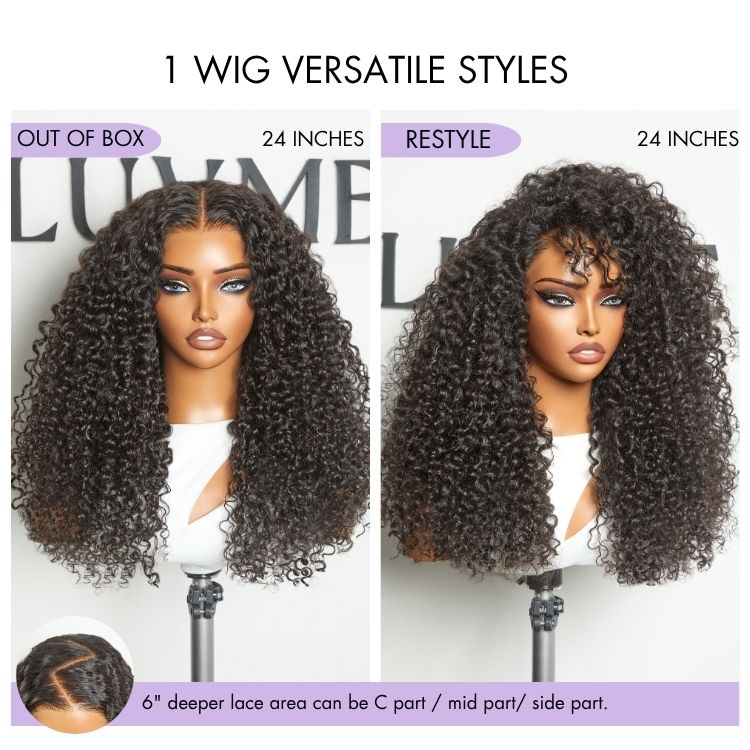 Luvme All-Day Comfort™ Wig 250% Density Voluminous & Bouncy Messy Burmese Curly Glueless 7x6 Closure HD Lace Human Hair Wig Pre-Cut Lace-07
