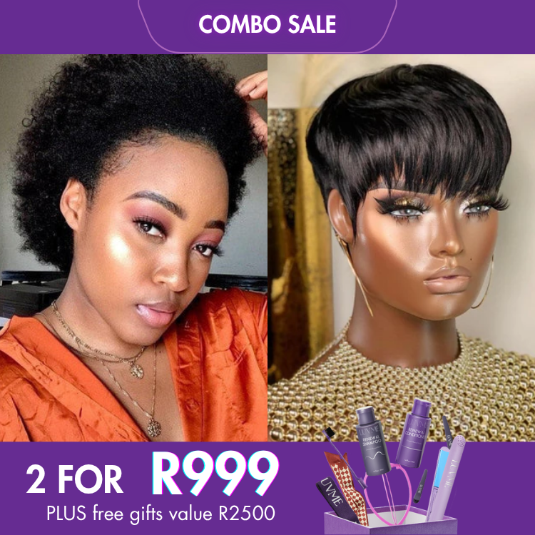 2 For 1 | Natural Afro Wig + Hot Pixie Cut Glueless Wig Email Only-03