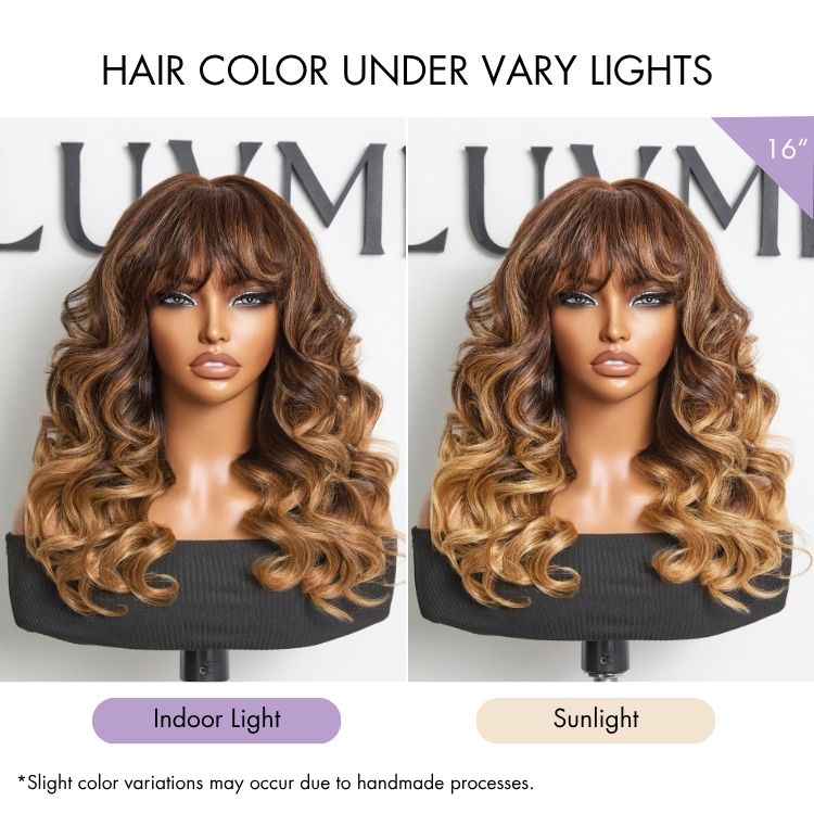 special I Luvme All-Day Comfort™ Wig 180% Density Loose Body Wave Glueless 7x6 Closure HD Lace Human Hair Wig with Bangs Pre-Cut Lace-24