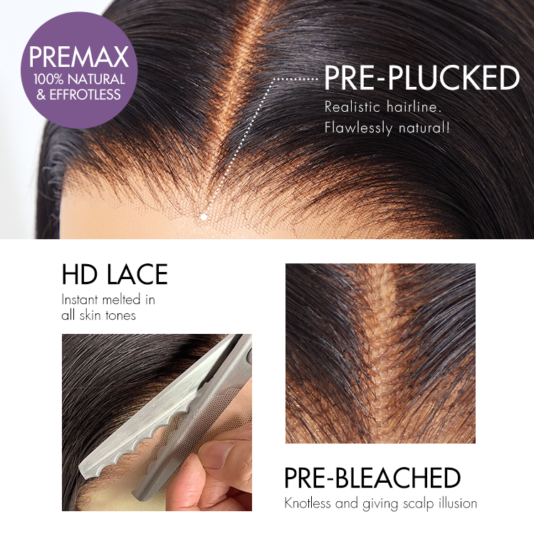 Luvme All-Day Comfort™ Wig Ombre Blonde Highlight Loose Body Wave Glueless 7x6 Closure HD Lace Human Hair Wig with Bangs Pre-Cut Lace-05