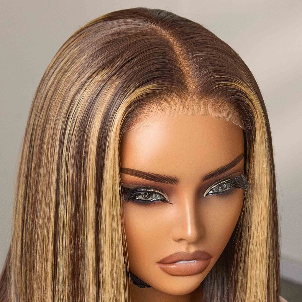 [thandokazii_]'s Special Link Luvme All-Day Comfort™ Wig | Natural Black / Honey Blonde Highlight 200% Density ReadytoGo Super Double Drawn 4x4 Lace Wig Pre-cut Lace-09