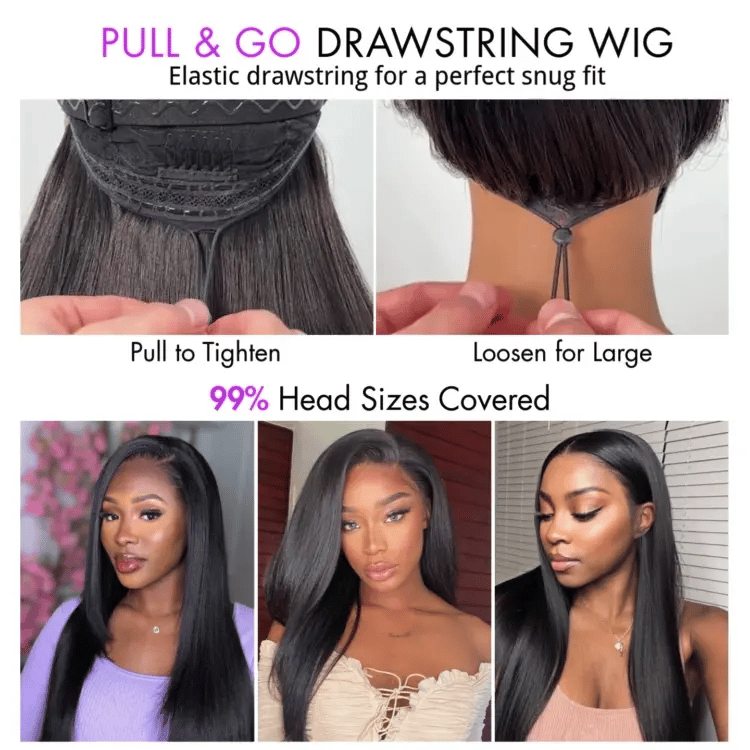 PreMax Wigs | Ready to Wear Silk Straight Glueless 13x4 Frontal Lace Wig 100% Human Hair-02