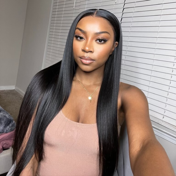 Worth | Silk Straight Glueless 13x4 Frontal Lace Wig 100% Human Hair-05