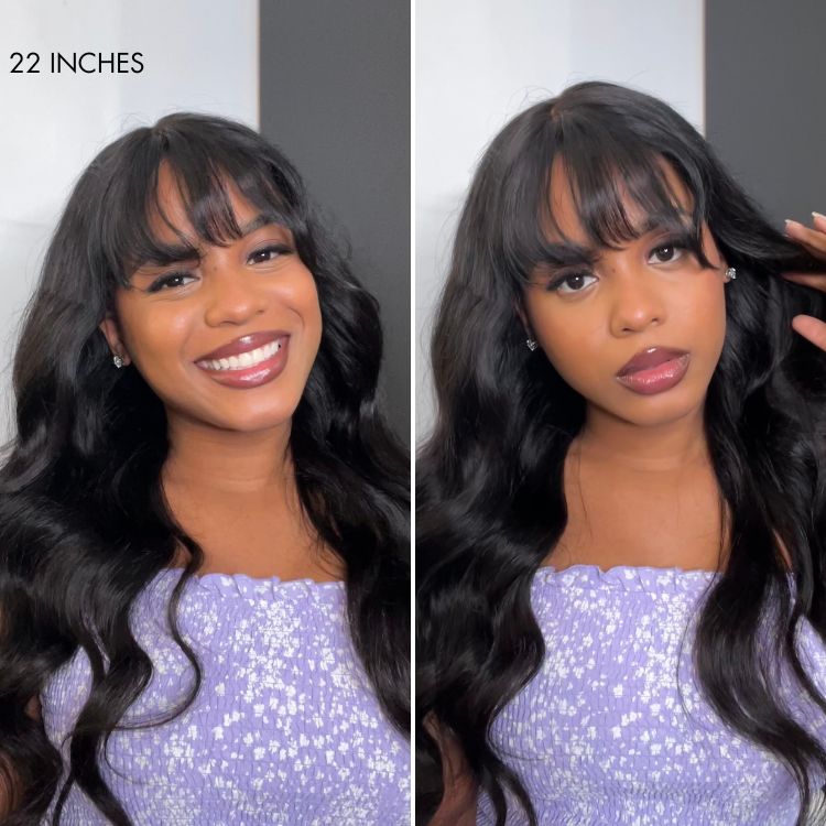 special I Luvme All-Day Comfort™ Wig 180% Density Loose Body Wave Glueless 7x6 Closure HD Lace Human Hair Wig with Bangs Pre-Cut Lace-06