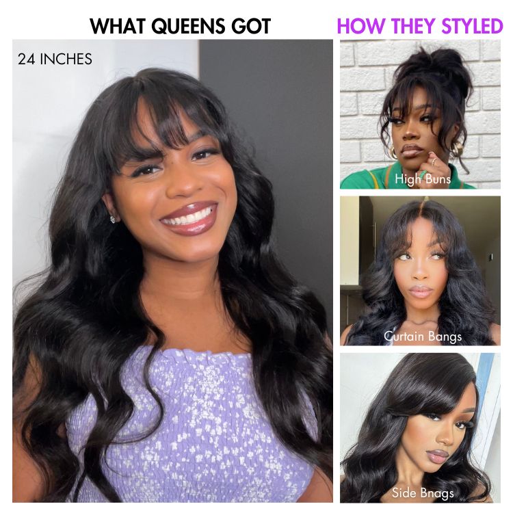 special I Luvme All-Day Comfort™ Wig 180% Density Loose Body Wave Glueless 7x6 Closure HD Lace Human Hair Wig with Bangs Pre-Cut Lace-03