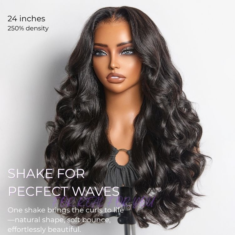 NatureMAX 250% Density Loose Wave Glueless Ear-to-ear 13x4 HD Lace Front High Density Wig Pre-Cut Lace Flexi-Fit Drawstring Cap-06