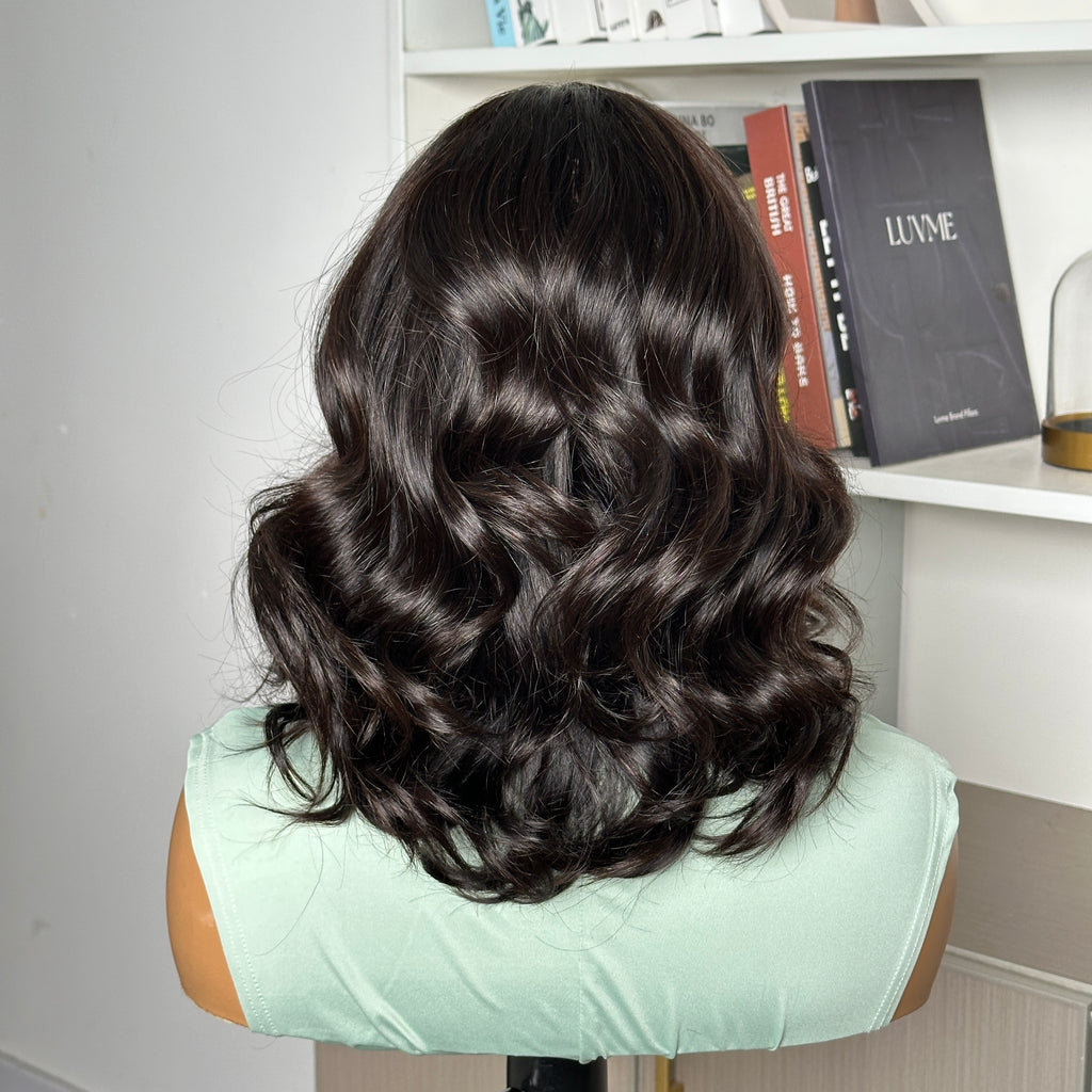 Worth | Super Easy Natural Black Body Wave 4x4 Closure Lace Glueless Mid Part Long Wig 100% Human Hair-11