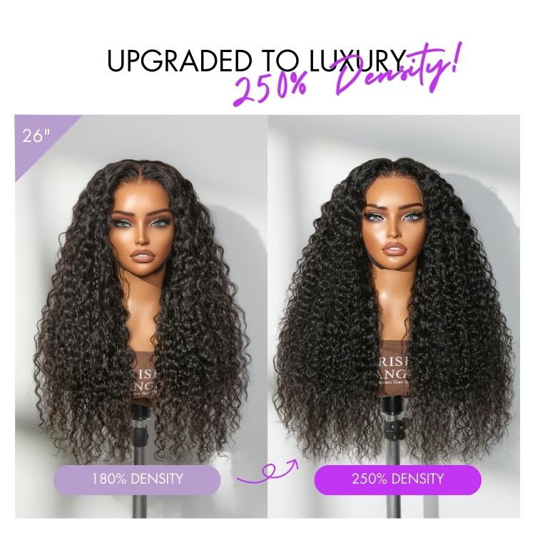 [boitumelo_katali]'s Special Link PreMax 180% / 250% Density Water Wave Glueless Flexi-Fit Drawstring 13x4 Frontal Lace Fluffy Curly Wig Pre-Cut Lace-09