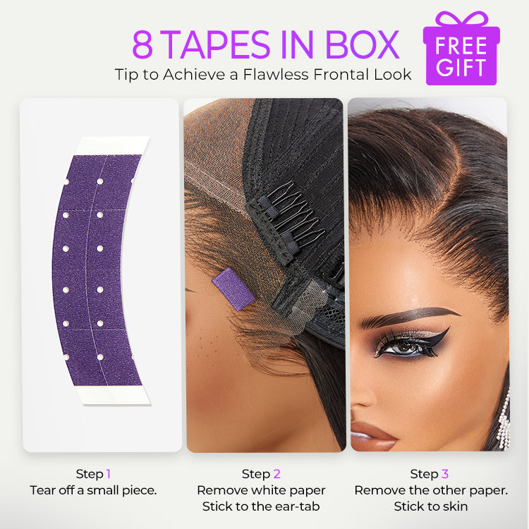 [ohstha__]'s Special Link NatureMAX™ 180% Density Silky Straight Glueless Ear-to-ear 13x4 HD Lace Front Wig Pre-Cut Lace Flexi-Fit Drawstring Cap-12