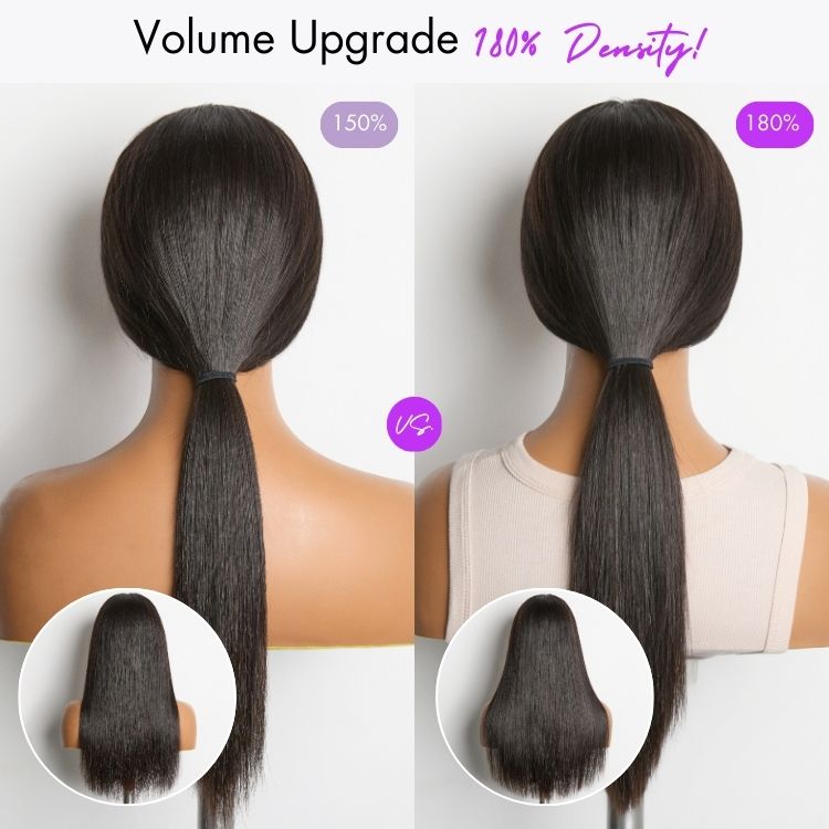 [lelomthabela]'s Special Link NatureMAX™ 180% Density Silky Straight Glueless Ear-to-ear 13x4 HD Lace Front Wig Pre-Cut Lace Flexi-Fit Drawstring Cap-09