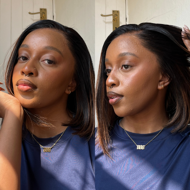 [kaymoleli]'s Special Link PreMax Wigs | Brown Highlight Silky Blunt Cut Bob Glueless Lace Wig With Pre-Bleached Pre-Plucked Pre-Cut Lace-01