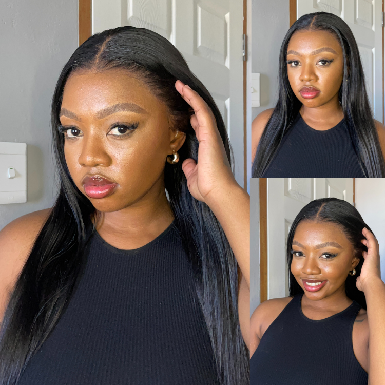 [bobmommy3]'s Special Link PreMax Wigs - Flexi-Fit Silky Straight Invisi Drawstring Cap & HD Lace & Regular Lace Glueless 13x4 Frontal Lace Human Hair Wig Pre-Cut Lace-19