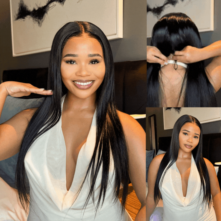 [relowh]'s Special Link PreMax Wigs - Flexi-Fit Silky Straight Invisi Drawstring Cap & HD Lace & Regular Lace Glueless 13x4 Frontal Lace Human Hair Wig Pre-Cut Lace-01